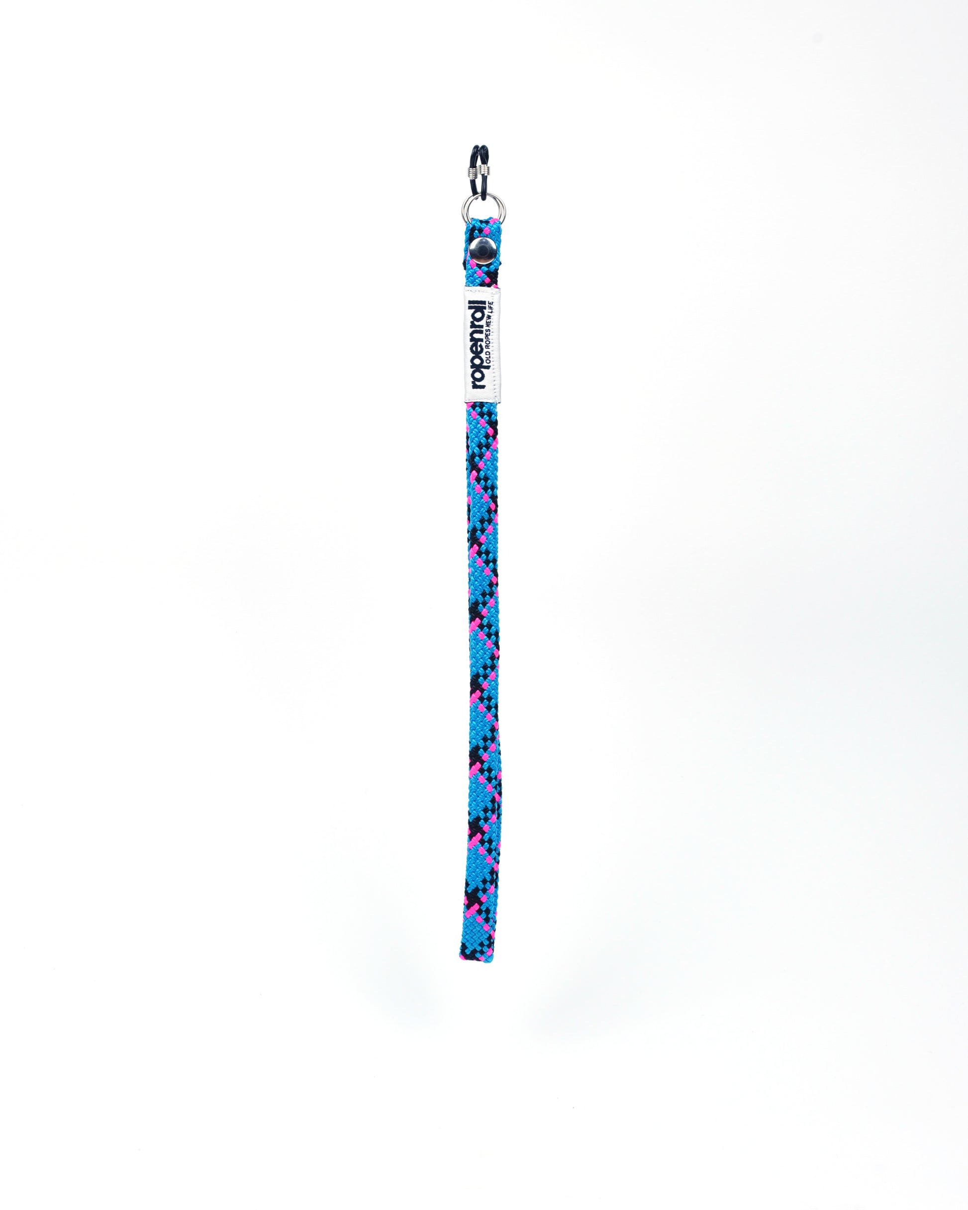 Laccio porta occhiali realizzato in corda da arrampicata riciclata, resistente e sostenibile