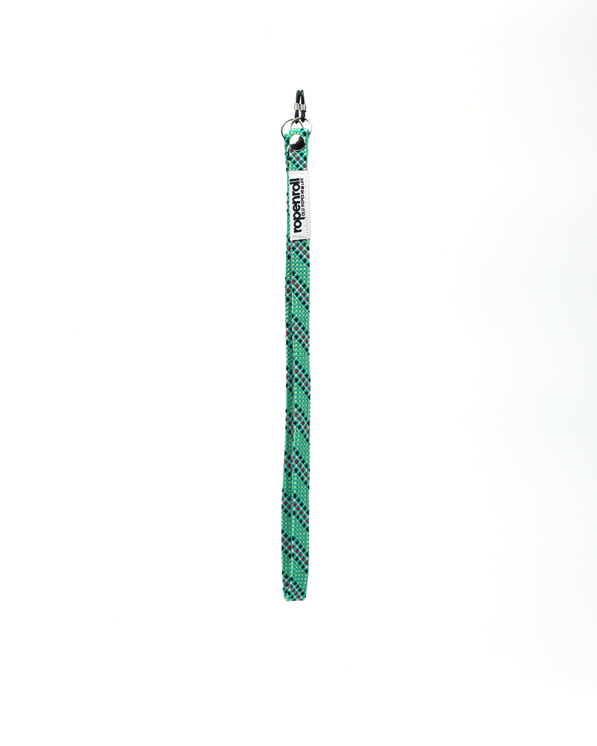 Laccio porta occhiali realizzato in corda da arrampicata riciclata, resistente e sostenibile